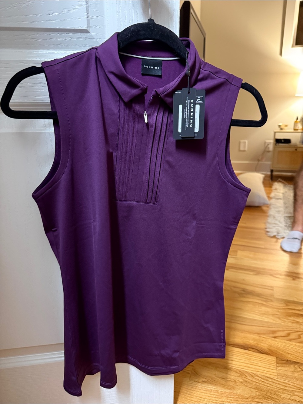 Dunning Golf FREYA JERSEY PERFORMANCE SLEEVELESS POLO